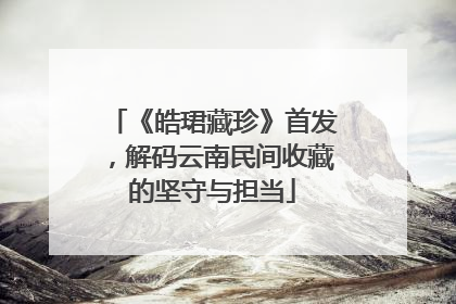 《皓珺藏珍》首发，解码云南民间收藏的坚守与担当