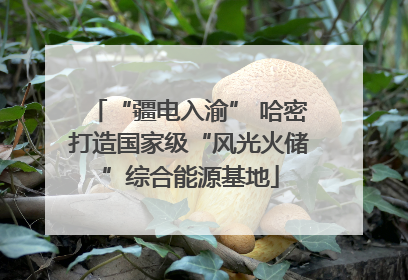 “疆电入渝” 哈密打造国家级“风光火储”综合能源基地