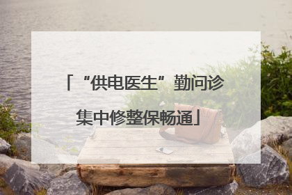 “供电医生”勤问诊 集中修整保畅通