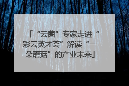 “云菌”专家走进“彩云英才荟”解读“一朵蘑菇”的产业未来