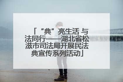 “典”亮生活 与法同行——湖北省松滋市司法局开展民法典宣传系列活动