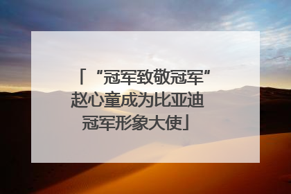 “冠军致敬冠军” 赵心童成为比亚迪冠军形象大使
