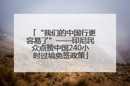 “我们的中国行更容易了”——印尼民众点赞中国240小时过境免签政策