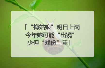 “梅姑娘”明日上岗 今年她可能“出镜”少但“戏份”重