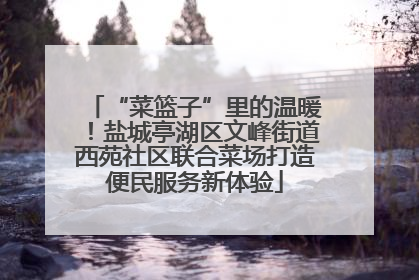 “菜篮子”里的温暖！盐城亭湖区文峰街道西苑社区联合菜场打造便民服务新体验