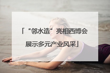 “邻水造”亮相西博会 展示多元产业风采