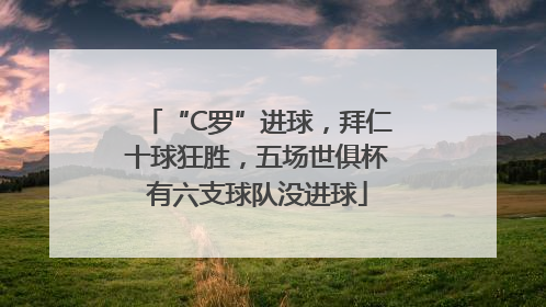 “C罗”进球，拜仁十球狂胜，五场世俱杯有六支球队没进球