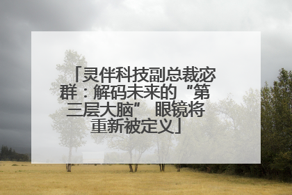 灵伴科技副总裁宓群：解码未来的“第三层大脑” 眼镜将重新被定义