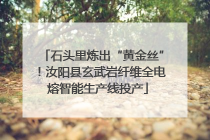 石头里炼出“黄金丝”！汝阳县玄武岩纤维全电熔智能生产线投产