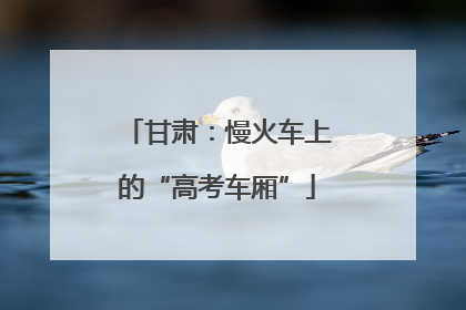 甘肃：慢火车上的“高考车厢”