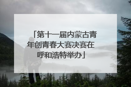 第十一届内蒙古青年创青春大赛决赛在呼和浩特举办