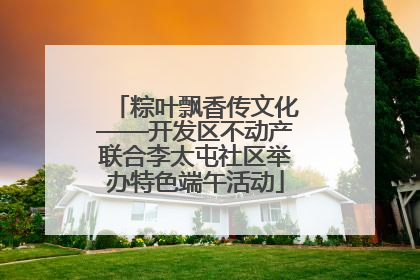 粽叶飘香传文化——开发区不动产联合李太屯社区举办特色端午活动