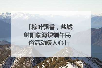 粽叶飘香，盐城射阳临海镇端午民俗活动暖人心