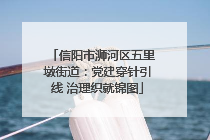 信阳市浉河区五里墩街道：党建穿针引线 治理织就锦图