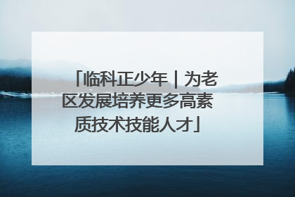 临科正少年｜为老区发展培养更多高素质技术技能人才