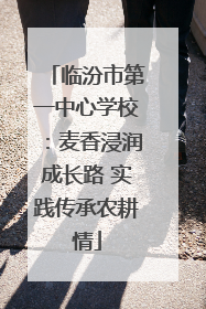 临汾市第一中心学校：麦香浸润成长路 实践传承农耕情
