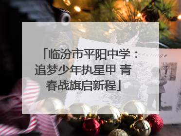 临汾市平阳中学：追梦少年执星甲 青春战旗启新程