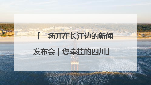 一场开在长江边的新闻发布会｜您牵挂的四川