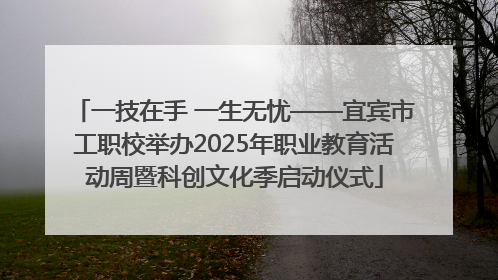 一技在手 一生无忧——宜宾市工职校举办2025年职业教育活动周暨科创文化季启动仪式