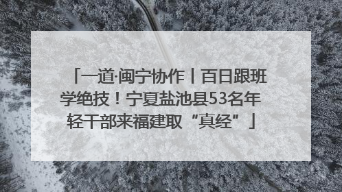 一道·闽宁协作丨百日跟班学绝技！宁夏盐池县53名年轻干部来福建取“真经”