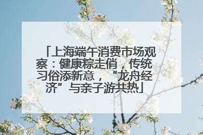 上海端午消费市场观察：健康粽走俏，传统习俗添新意，“龙舟经济”与亲子游共热