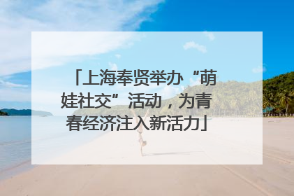 上海奉贤举办“萌娃社交”活动，为青春经济注入新活力