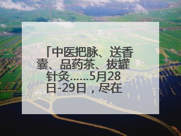 中医把脉、送香囊、品药茶、拔罐针灸……5月28日-29日，尽在山东医专附属医院中医夜市