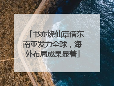 书亦烧仙草借东南亚发力全球，海外布局成果显著