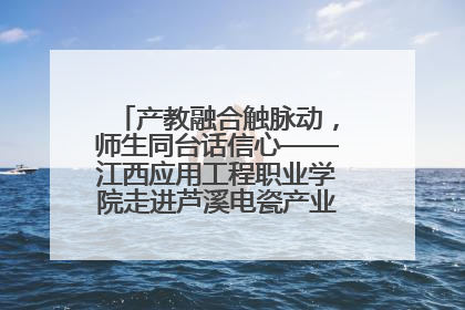 产教融合触脉动，师生同台话信心——江西应用工程职业学院走进芦溪电瓷产业园创新思政课堂