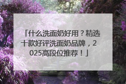 什么洗面奶好用？精选十款好评洗面奶品牌，2025高段位推荐！