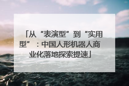 从“表演型”到“实用型”：中国人形机器人商业化落地探索提速