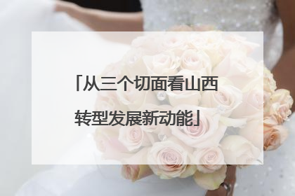 从三个切面看山西转型发展新动能