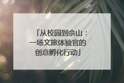 从校园到佘山：一场文旅体验官的创意孵化行动
