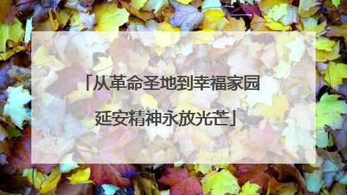 从革命圣地到幸福家园 延安精神永放光芒