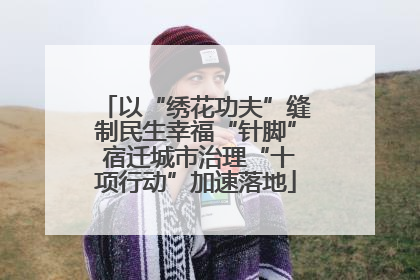 以“绣花功夫”缝制民生幸福“针脚” 宿迁城市治理“十项行动”加速落地