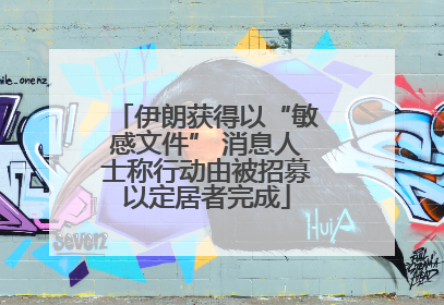 伊朗获得以“敏感文件” 消息人士称行动由被招募以定居者完成