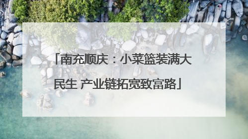 南充顺庆：小菜篮装满大民生 产业链拓宽致富路