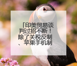 印美贸易谈判过招不断！除了关税反制、苹果手机制造，印度最新要价来了