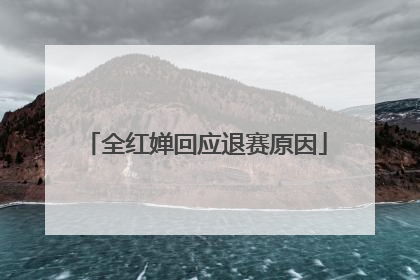 全红婵回应退赛原因