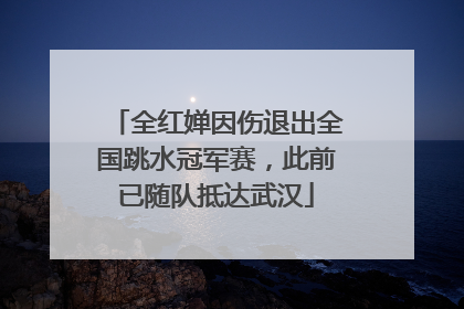 全红婵因伤退出全国跳水冠军赛，此前已随队抵达武汉