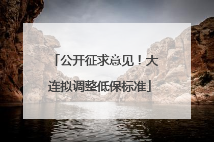 公开征求意见！大连拟调整低保标准