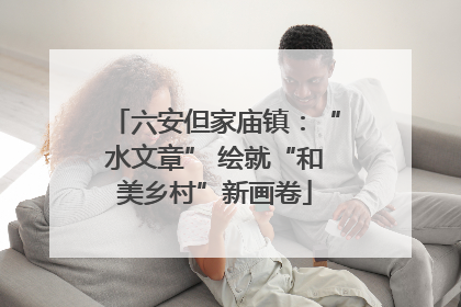 六安但家庙镇：“水文章” 绘就“和美乡村”新画卷