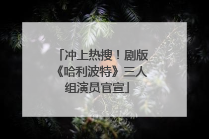 冲上热搜！剧版《哈利波特》三人组演员官宣