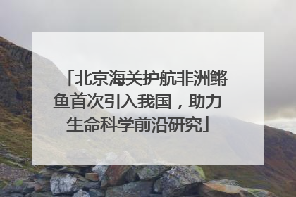 北京海关护航非洲鳉鱼首次引入我国，助力生命科学前沿研究
