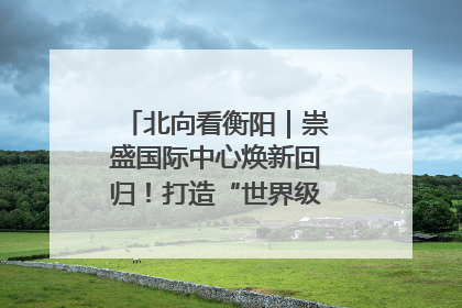 北向看衡阳｜崇盛国际中心焕新回归！打造“世界级美食主题公园”