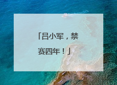 吕小军，禁赛四年！