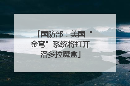 国防部：美国“金穹”系统将打开潘多拉魔盒