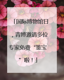 国际博物馆日，青博邀请多位专家免费“鉴宝”啦！