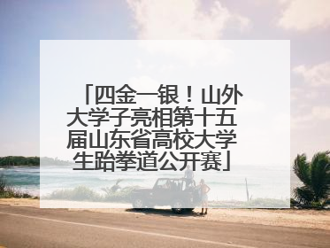 四金一银！山外大学子亮相第十五届山东省高校大学生跆拳道公开赛