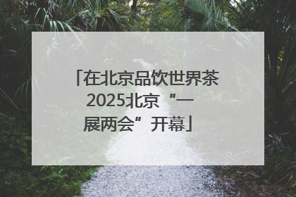 在北京品饮世界茶 2025北京“一展两会”开幕